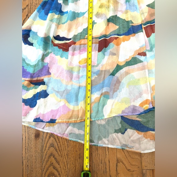 Forte Forte Silk Chiffon Dress with "Up Above in The Sky" Print in Morning. 10 - Picture 15 of 16